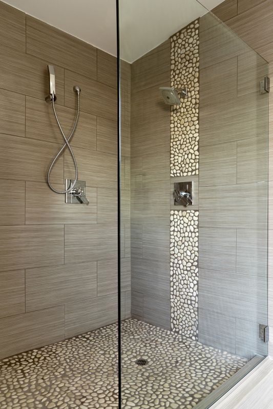 Minimalist Tile Shower
